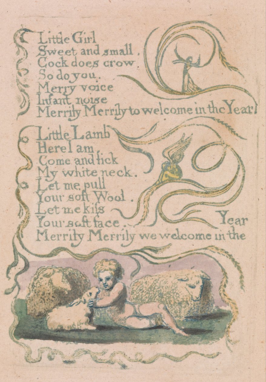 Canciones de inocencia y de experiencia, placa 12 de William Blake