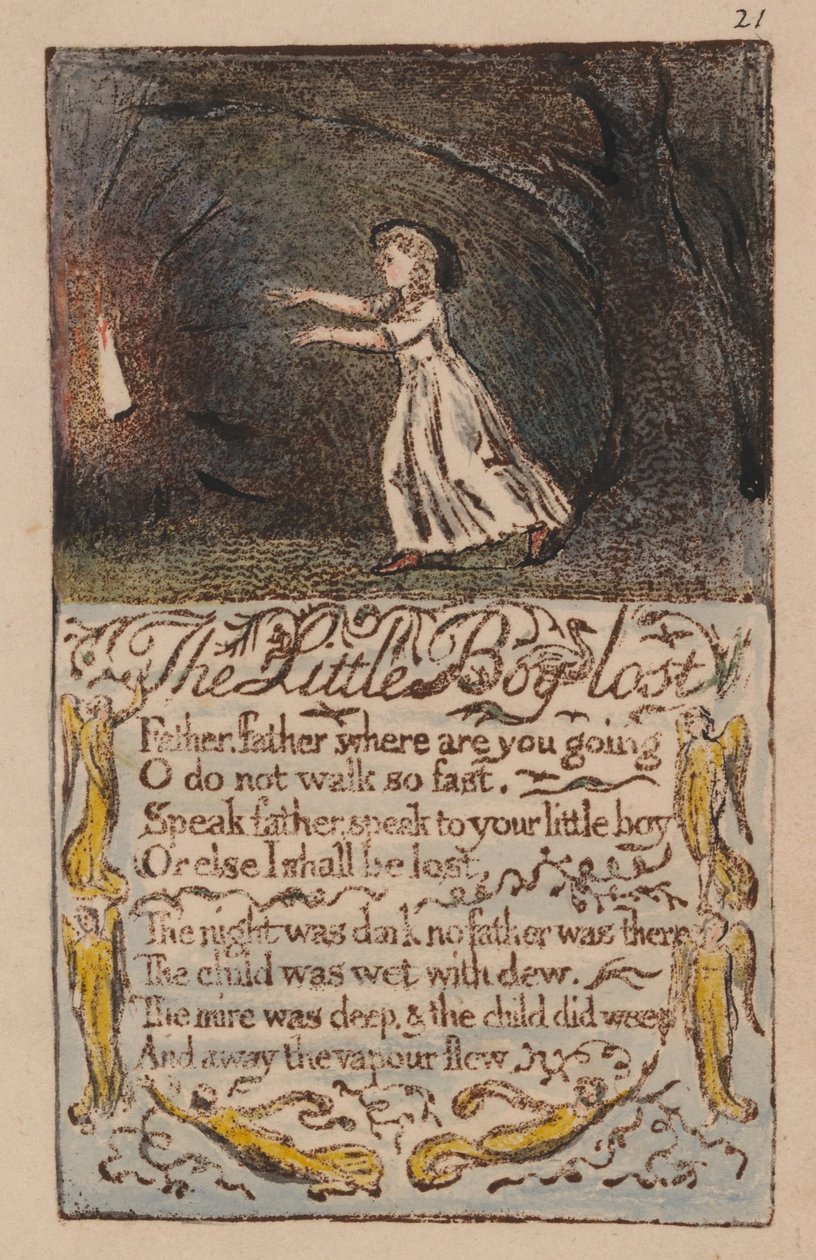 Canciones de inocencia y de experiencia, placa 21 de William Blake