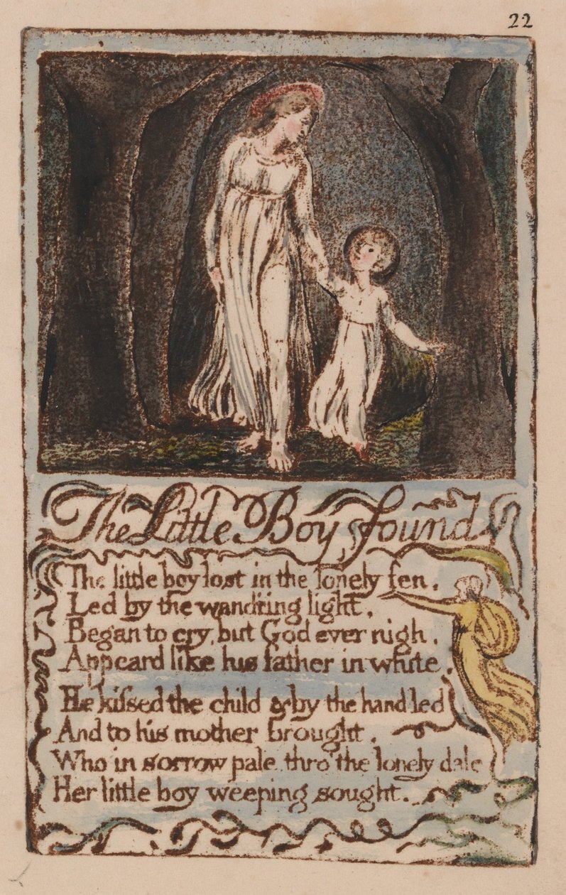 Canciones de inocencia y de experiencia, placa 22 de William Blake