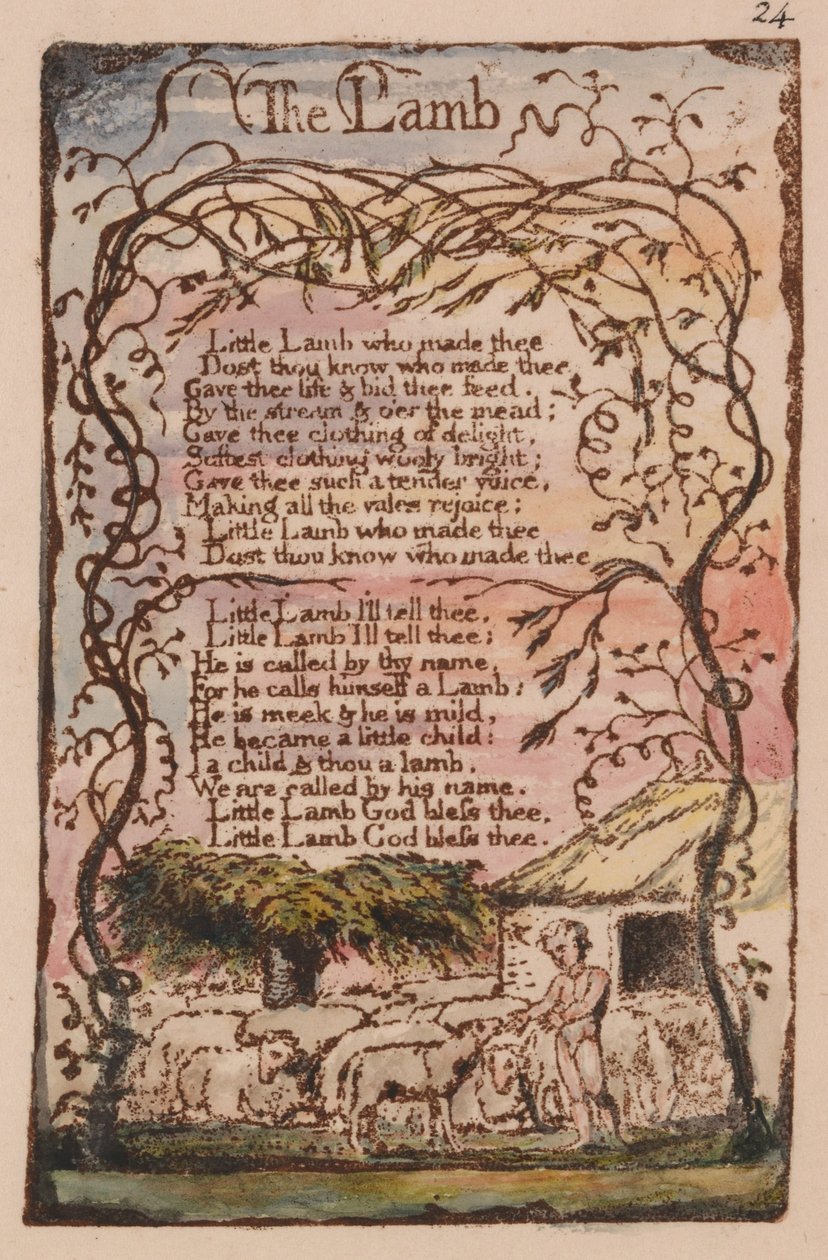 Canciones de inocencia y de experiencia, placa 24 de William Blake