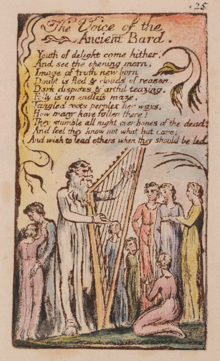 Canciones de inocencia y de experiencia, placa 25 de William Blake