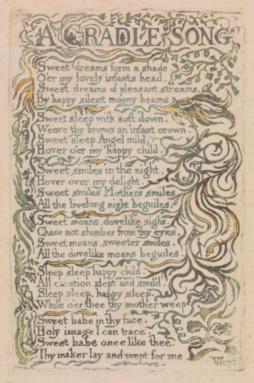 Canciones de inocencia y de experiencia, placa 26 de William Blake