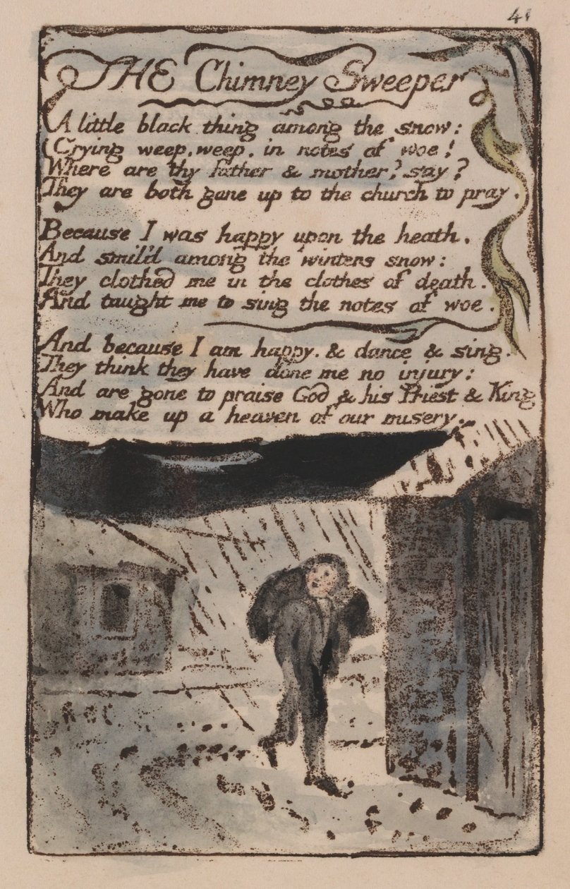 Canciones de Inocencia y de Experiencia, Placa 41 de William Blake