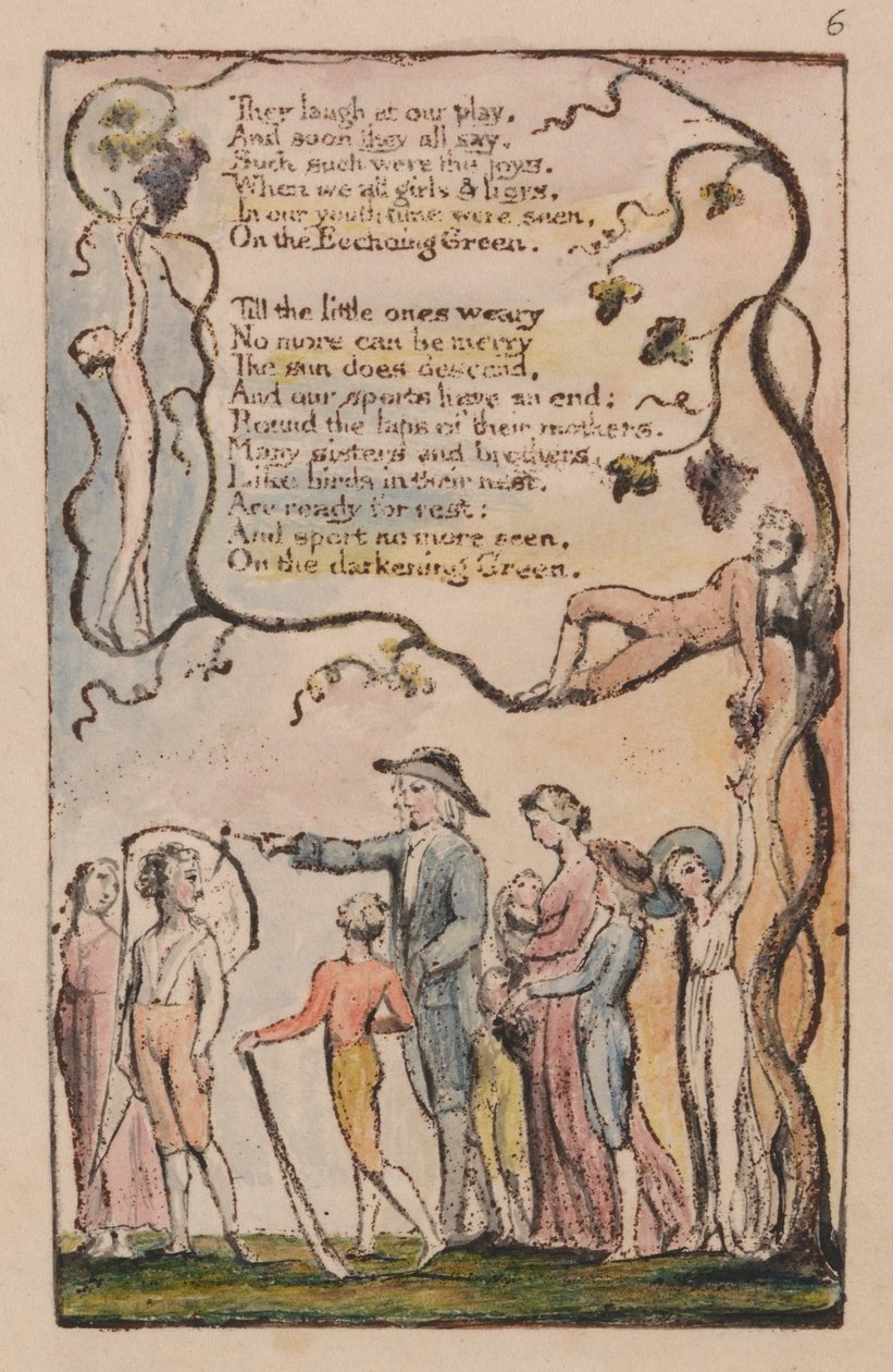 Canciones de Inocencia y de Experiencia, Placa 6, El Verde Resonante (Bentley 7) de William Blake