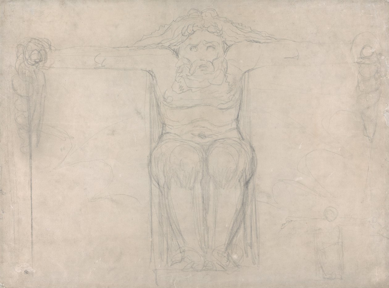 Estudio para una Deidad Destructora de William Blake
