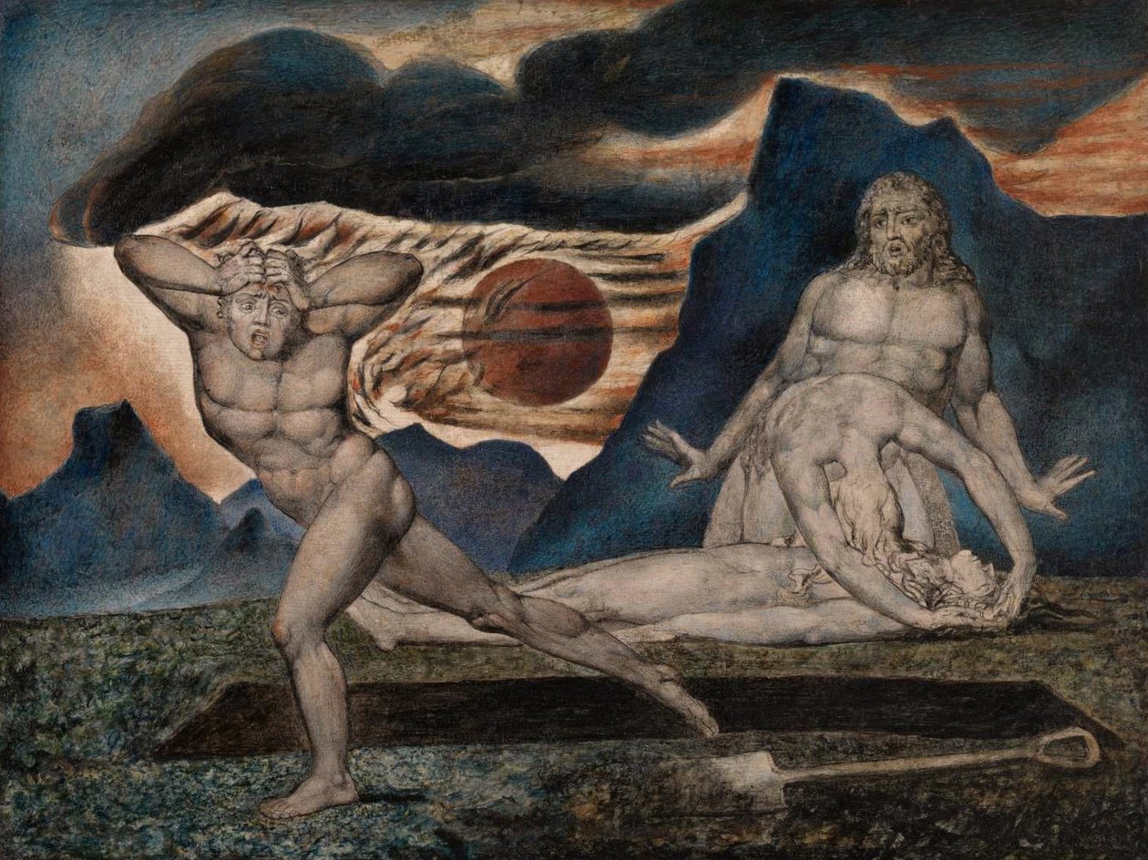 El cuerpo de Abel encontrado de William Blake