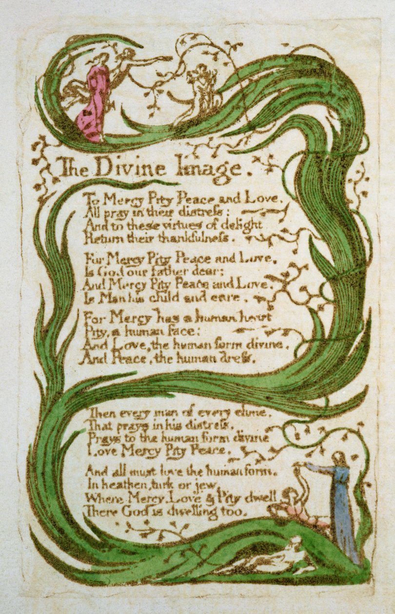 La imagen divina, de Canciones de Inocencia, 1789 de William Blake