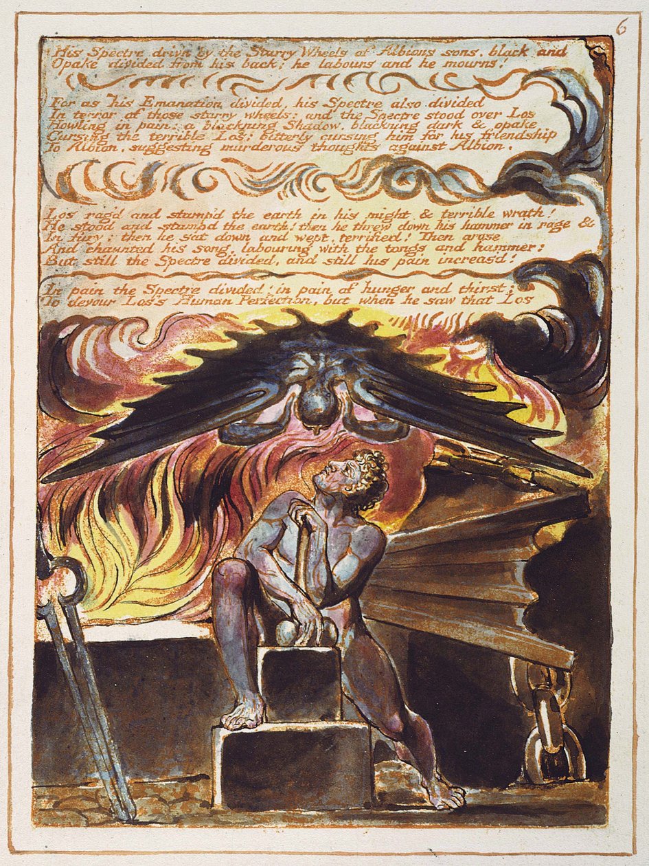 La emanación del gigante Albión de William Blake