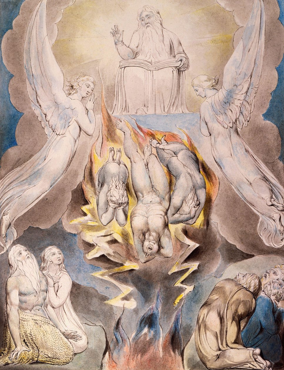 La caída de Satanás de William Blake