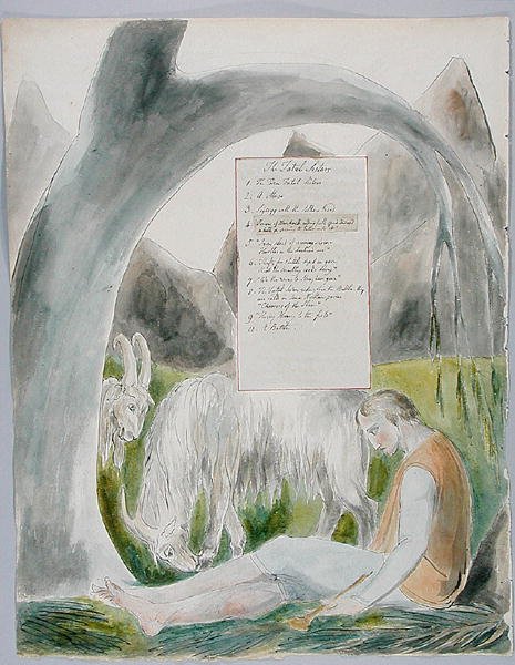 Las Hermanas Fatales, diseño 66 de Los Poemas de Thomas Gray, 1797-98 de William Blake