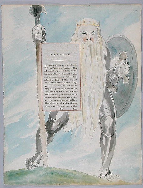 Las Hermanas Fatales, diseño 69 de Los Poemas de Thomas Gray, 1797-98 de William Blake