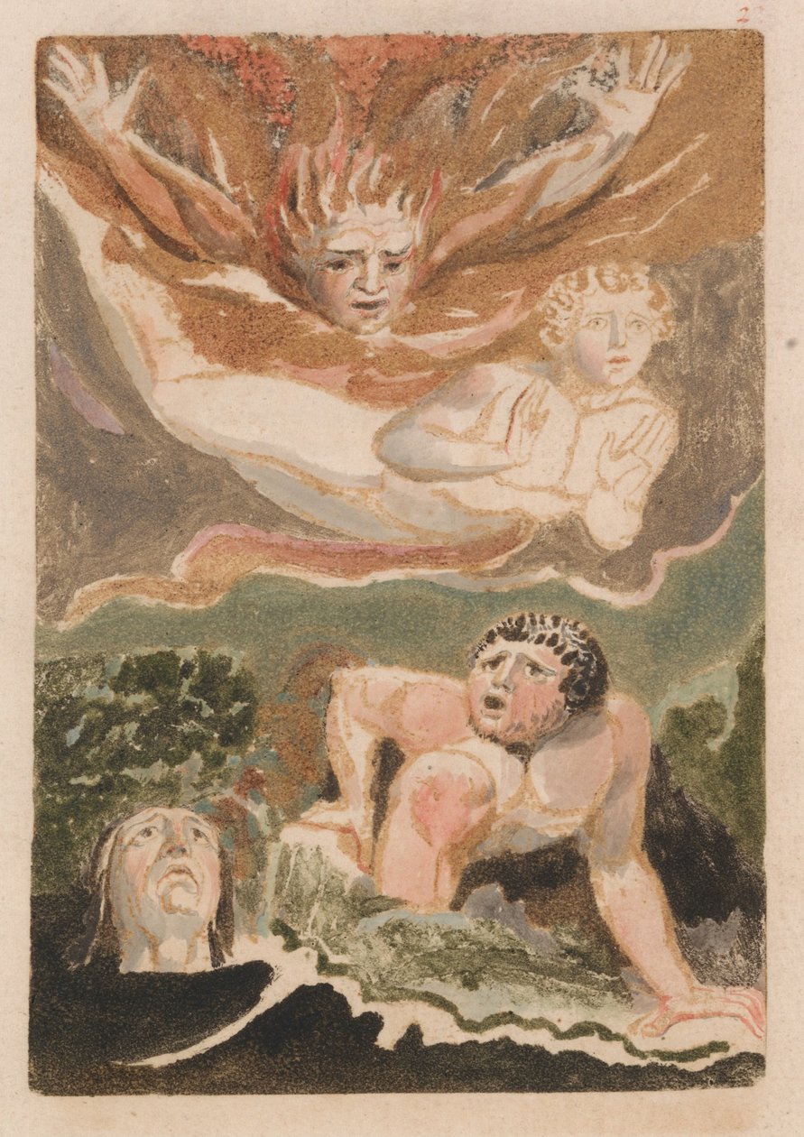 El Primer Libro de Urizen, Placa 4 (Bentley 24) de William Blake