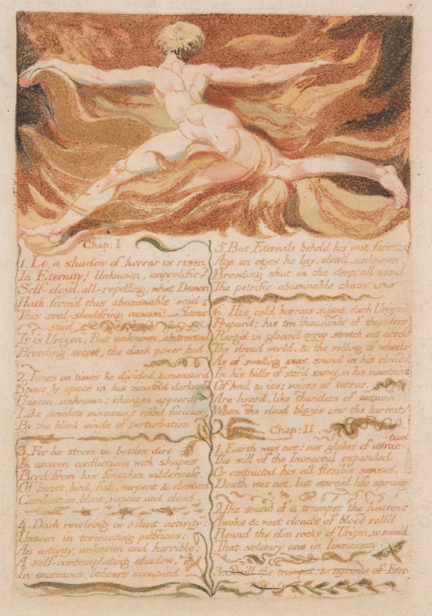 El Primer Libro de Urizen, Placa 5 de William Blake