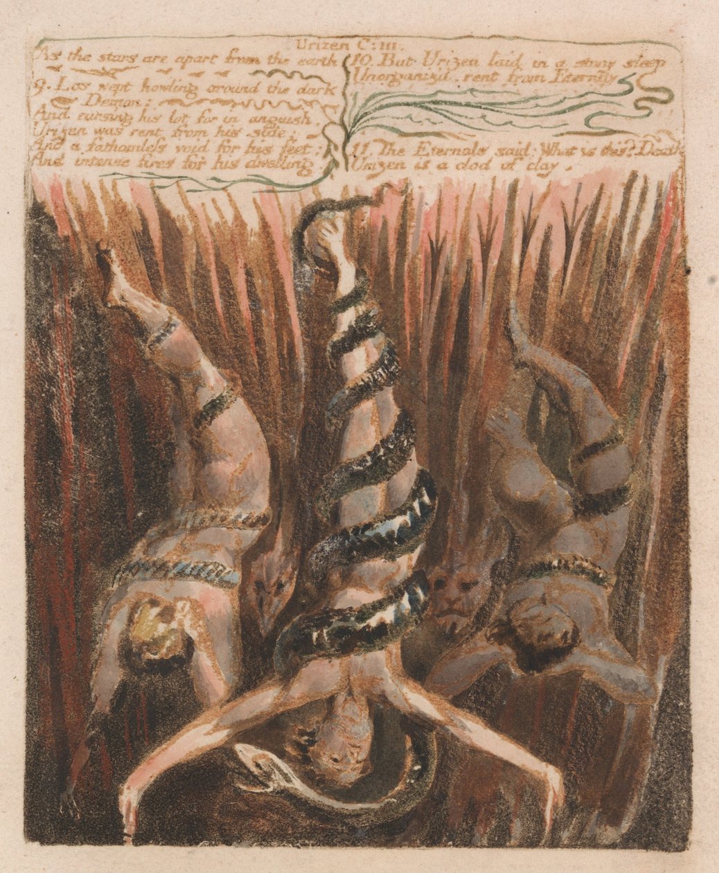 El Primer Libro de Urizen, Lámina 9 de William Blake