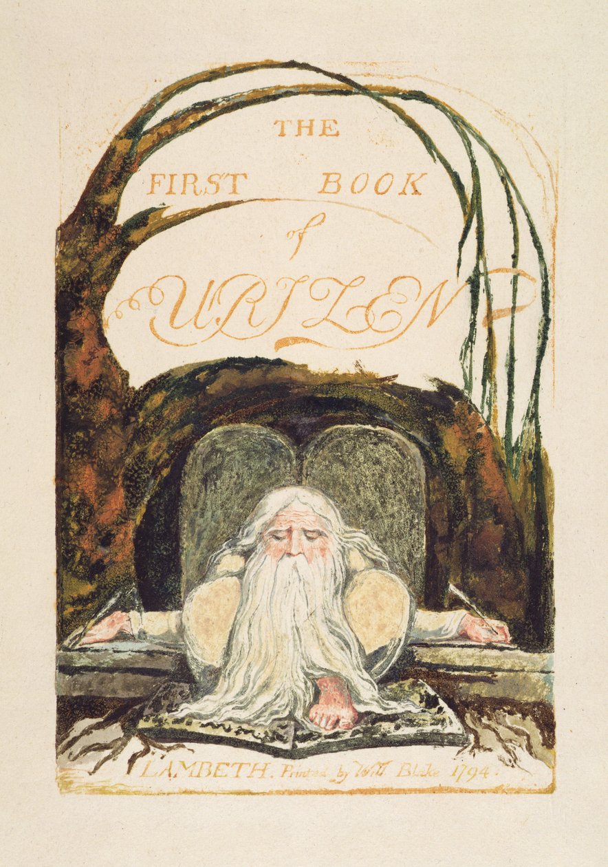 El Primer Libro de Urizen, placa 1 de William Blake