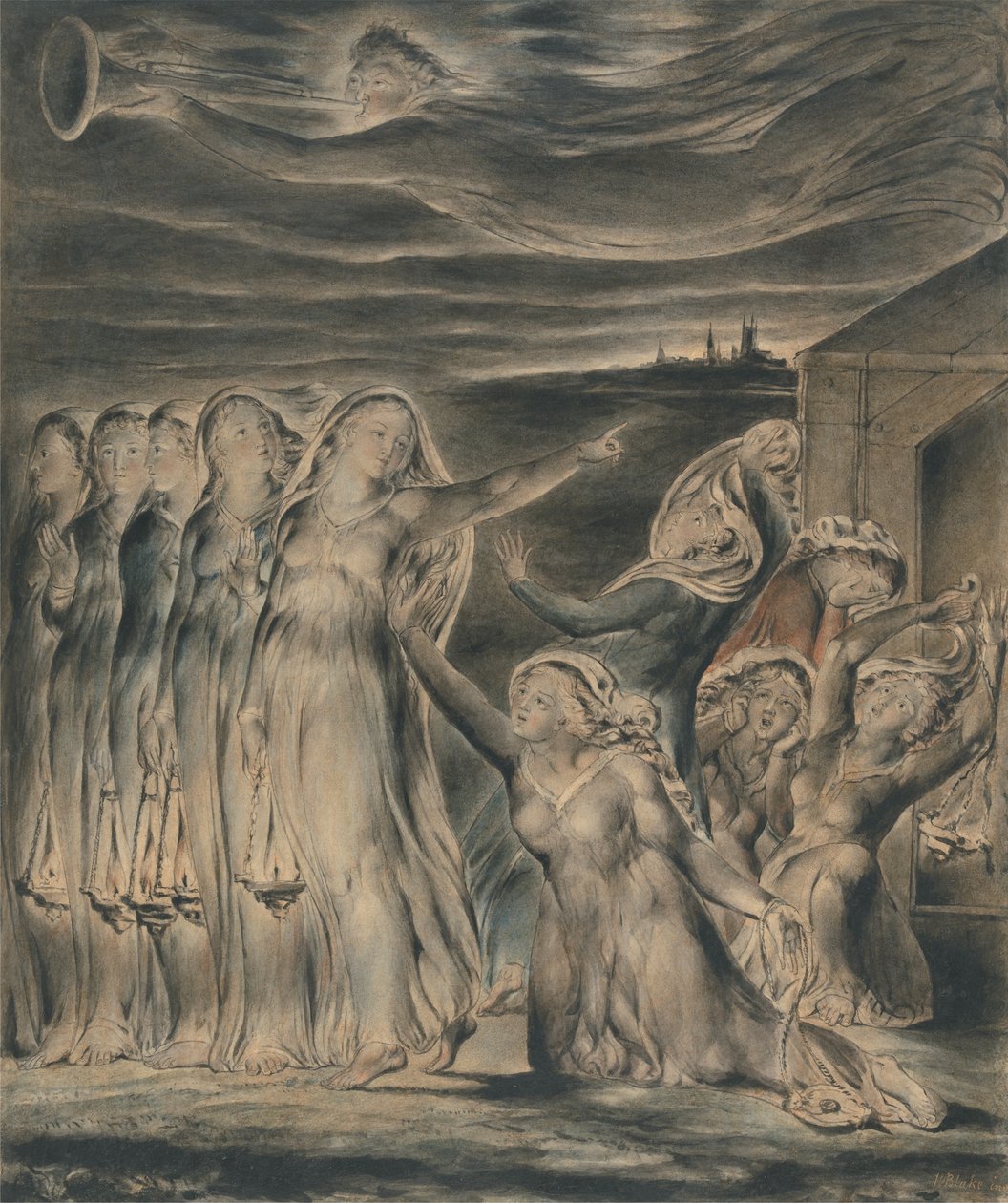 La Parábola de las Vírgenes Prudentes y Necias de William Blake