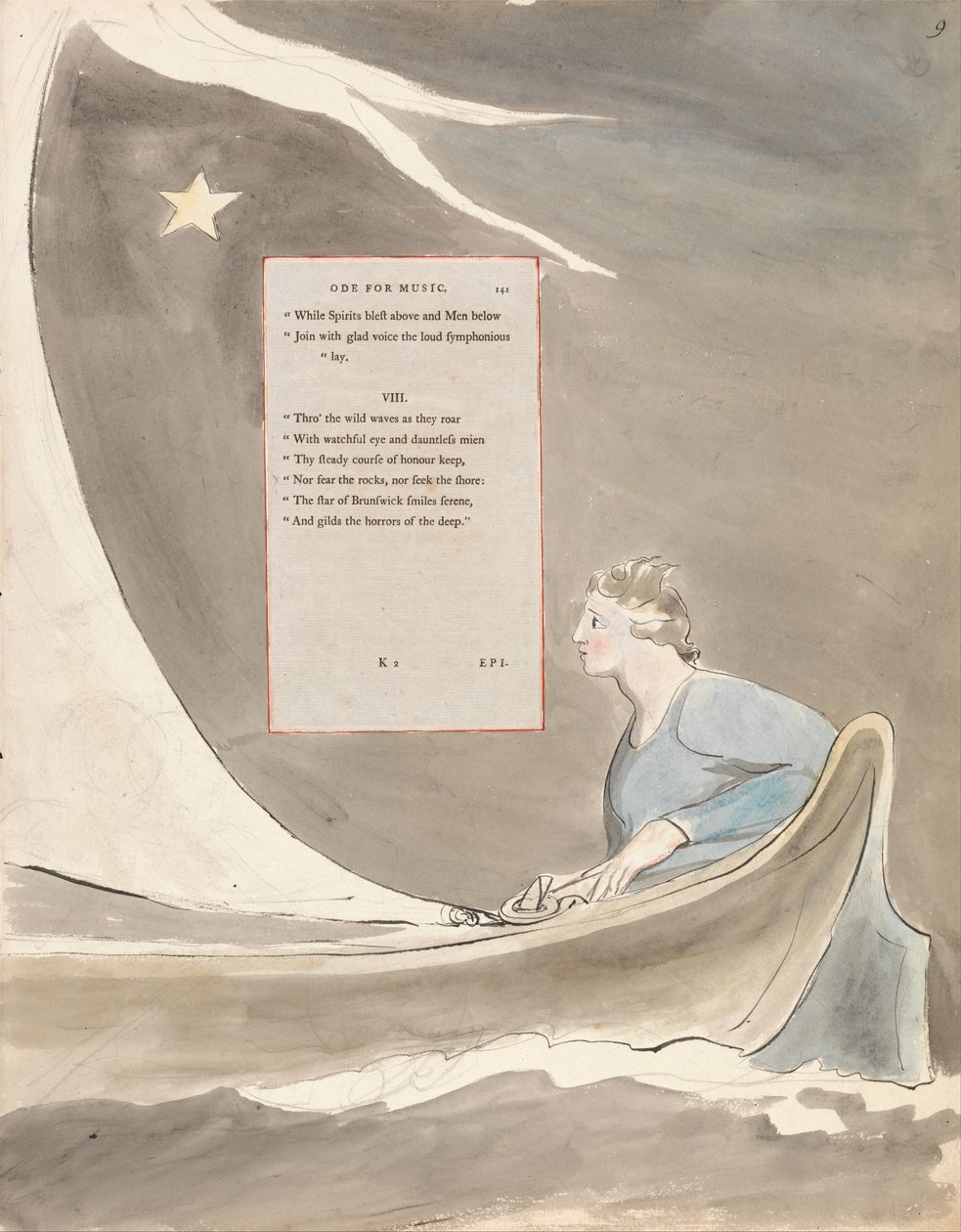 Los poemas de Thomas Gray, Diseño 101, Oda para música de William Blake