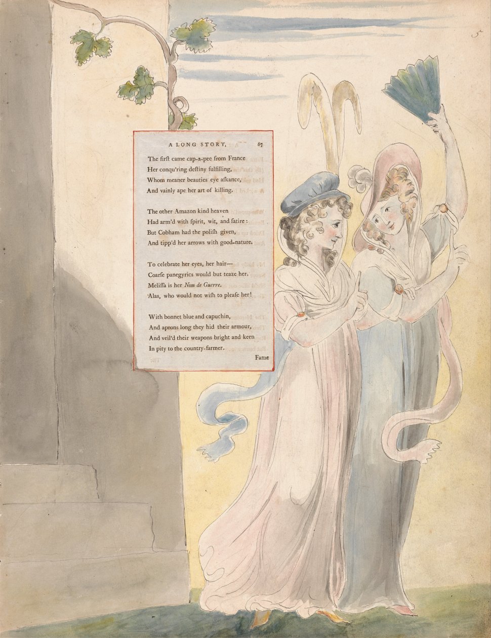 Los Poemas de Thomas Gray, Diseño 27, Una Larga Historia de William Blake
