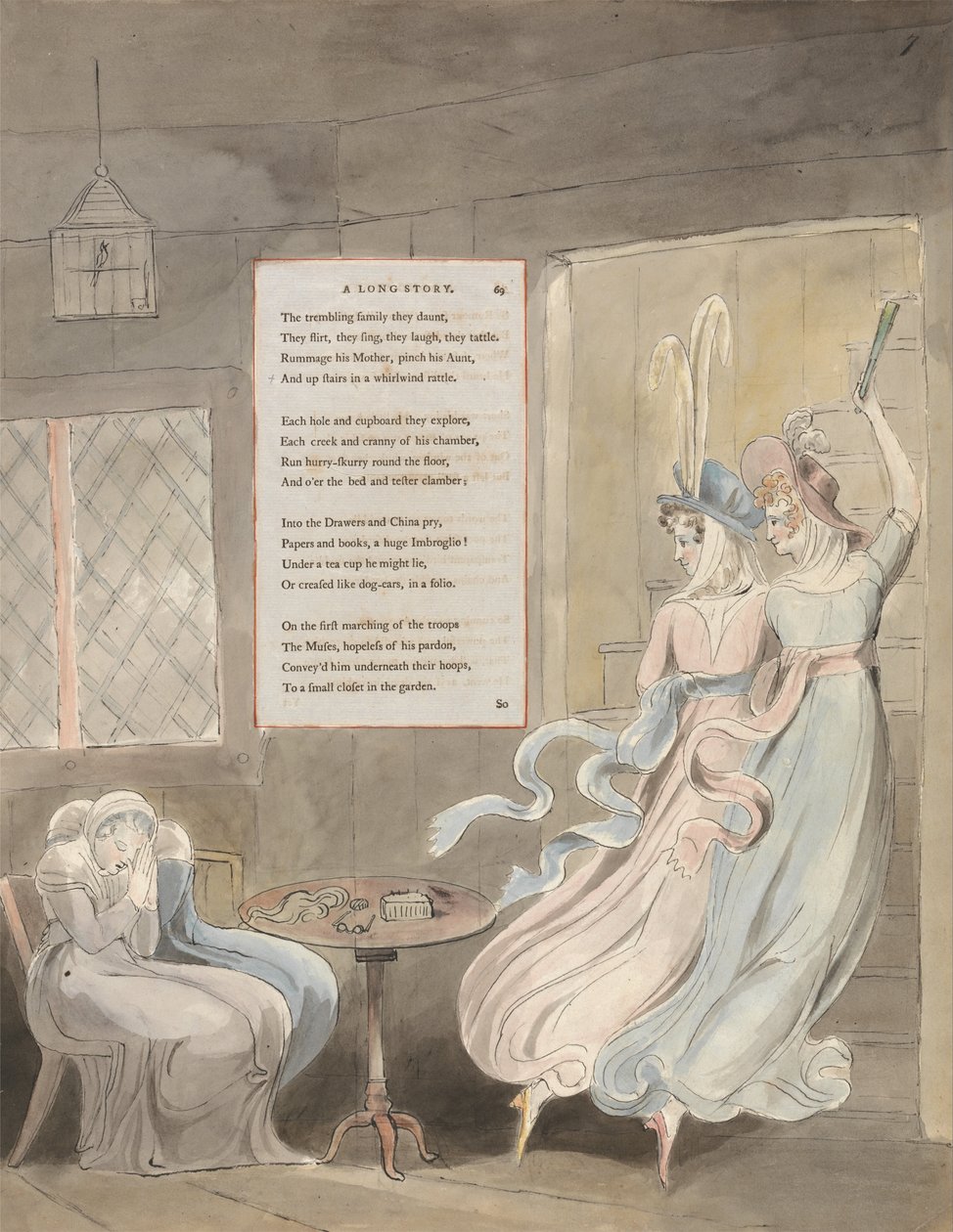 Los Poemas de Thomas Gray, Diseño 29, Una Larga Historia de William Blake