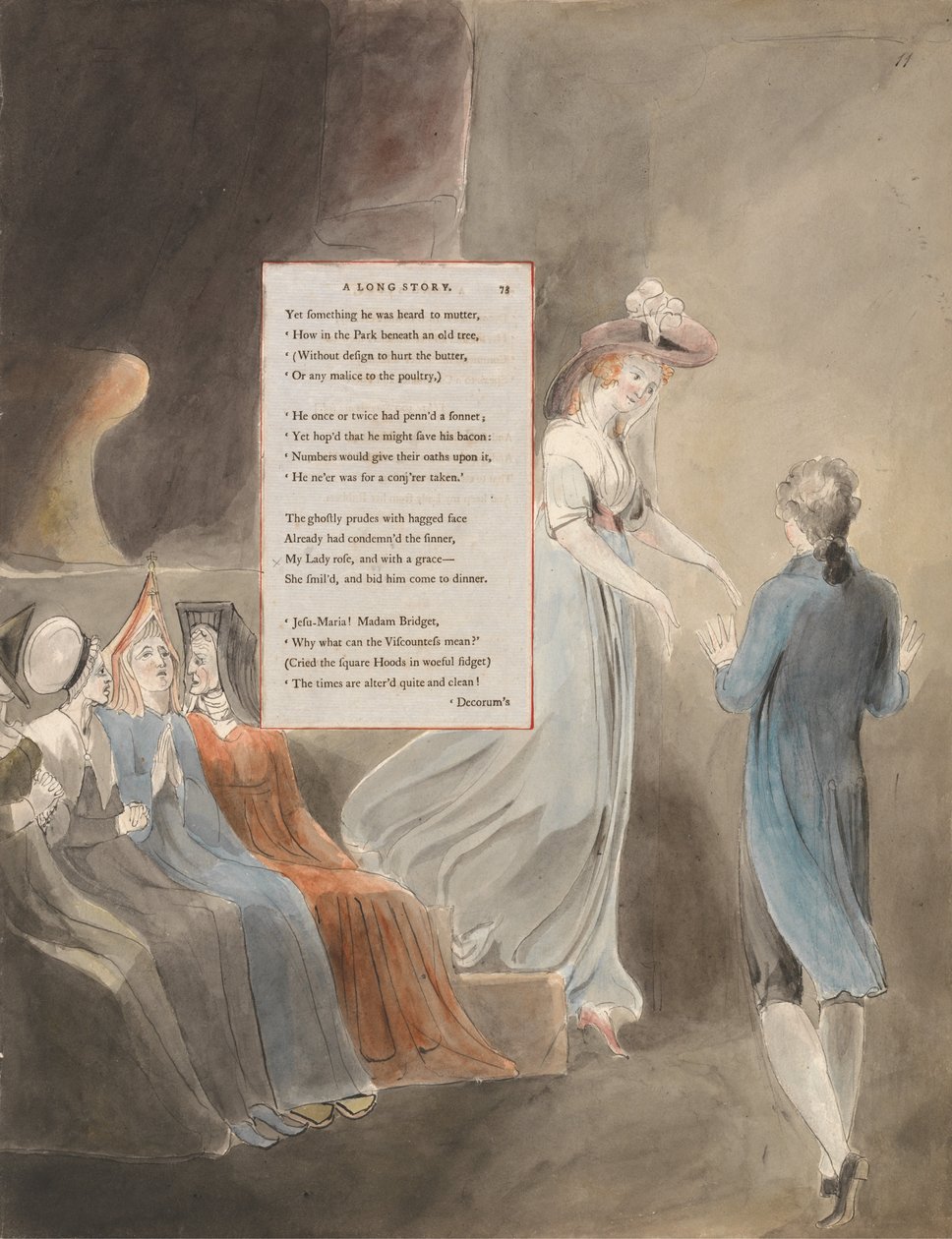 Los poemas de Thomas Gray, Diseño 33, Una larga historia de William Blake