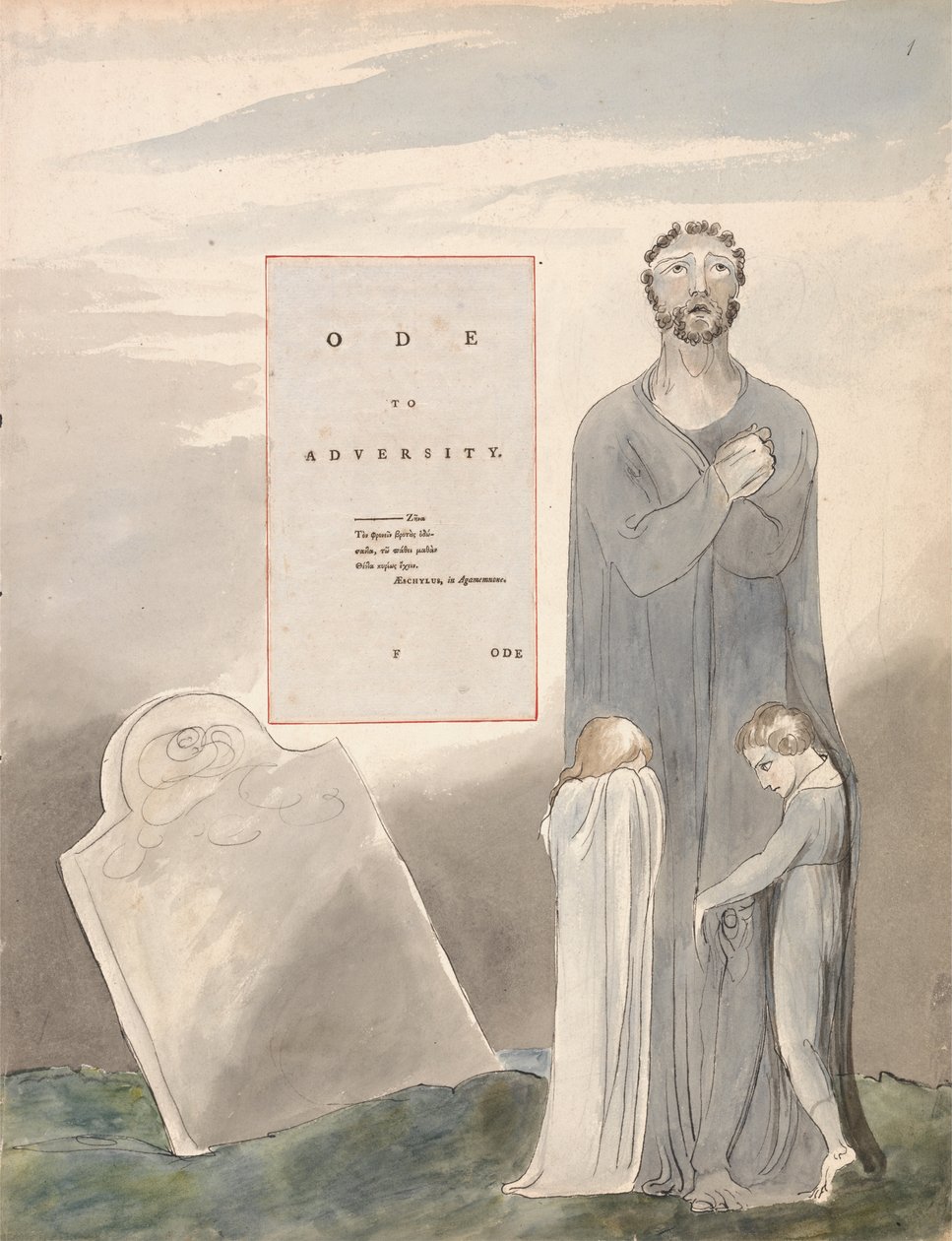 Los Poemas de Thomas Gray, Diseño 35, Oda a la Adversidad de William Blake