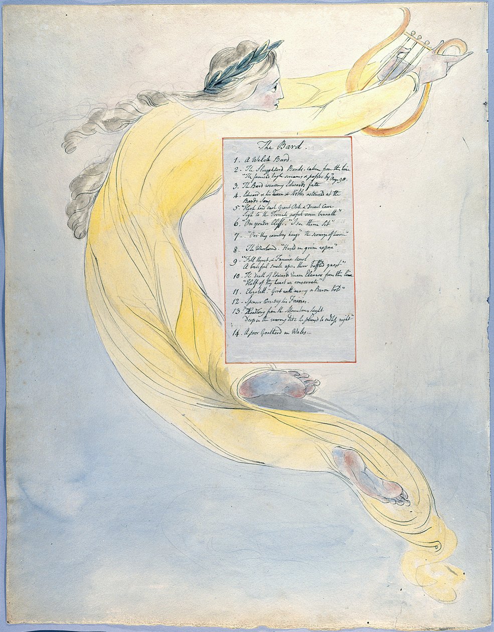 Los poemas de Thomas Gray, Diseño 52, El progreso de la poesía de William Blake