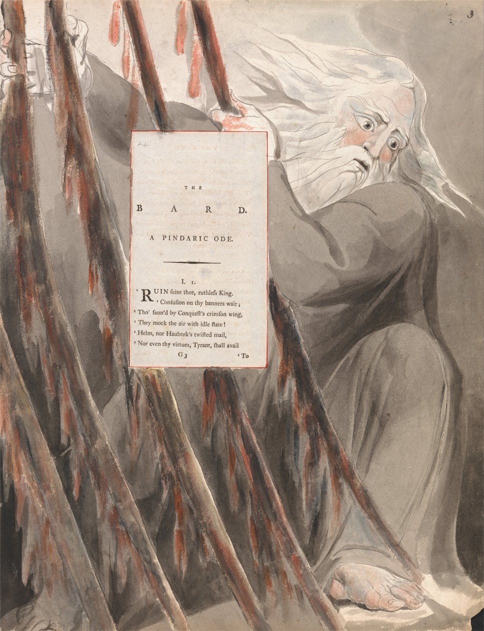 Los poemas de Thomas Gray, Diseño 55, El bardo de William Blake