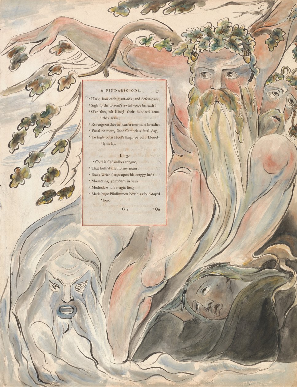 Los poemas de Thomas Gray, Diseño 57, El bardo de William Blake