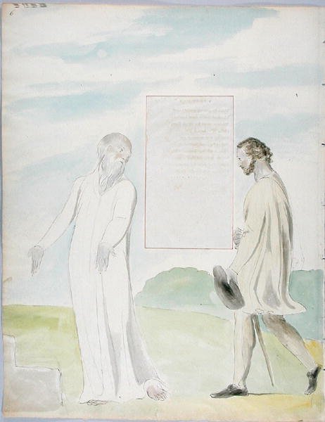 Los triunfos de Owen, diseño 92 de Los poemas de Thomas Gray, 1797-98 de William Blake