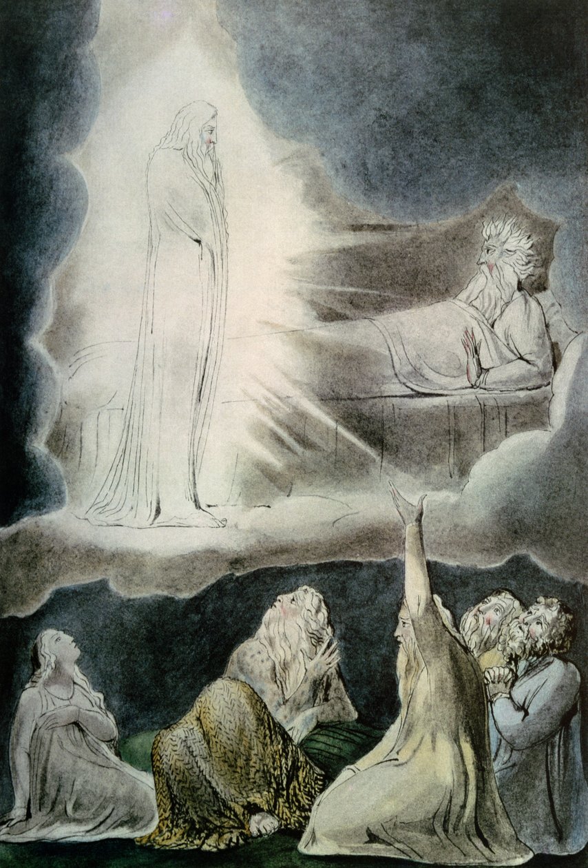La visión de Elifaz, 1825 de William Blake