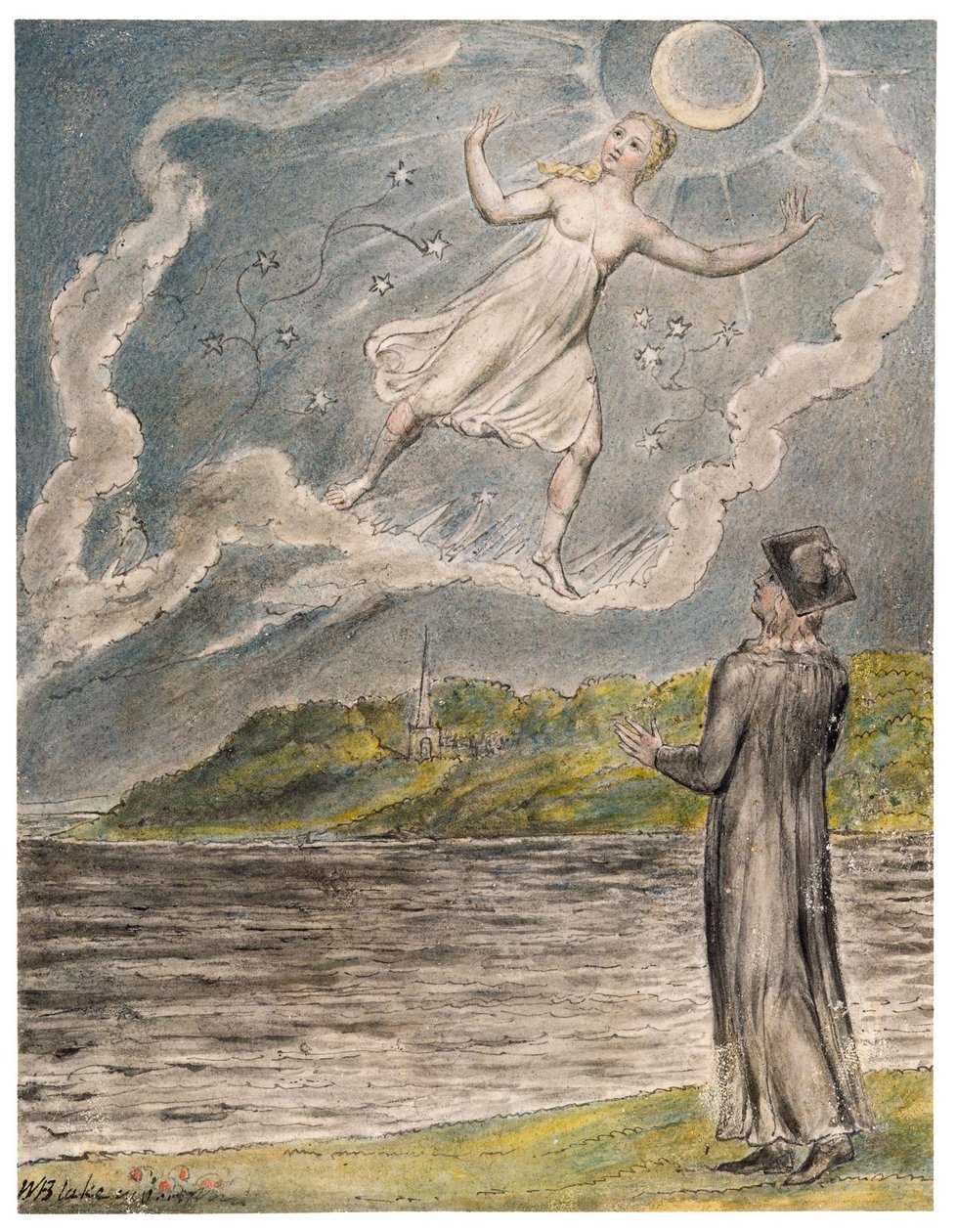 La luna errante de William Blake