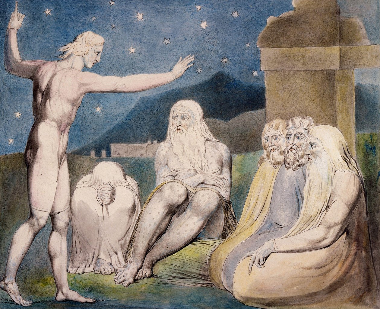 La ira de Eliú de William Blake