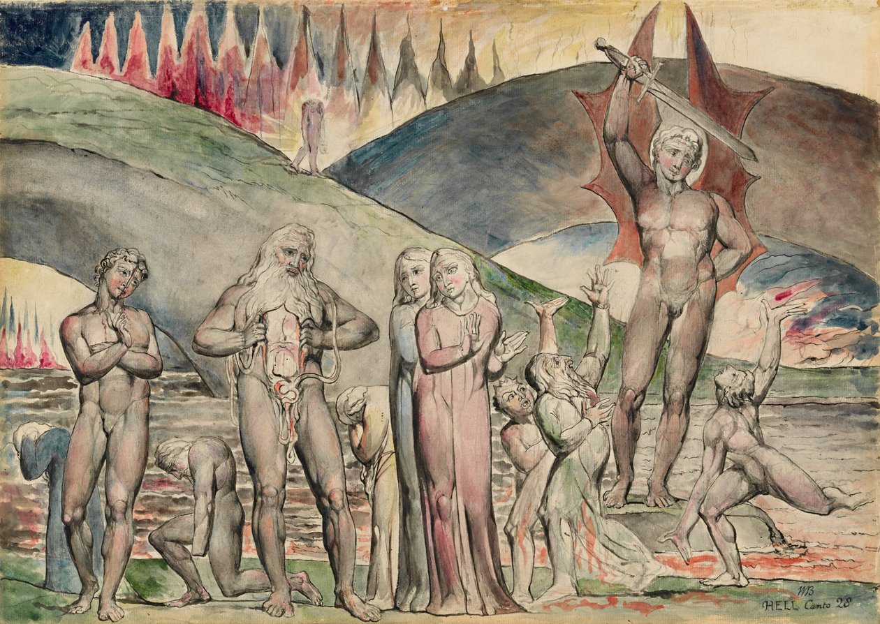 Los Cismáticos y Sembradores de Discordia - Mahoma de William Blake