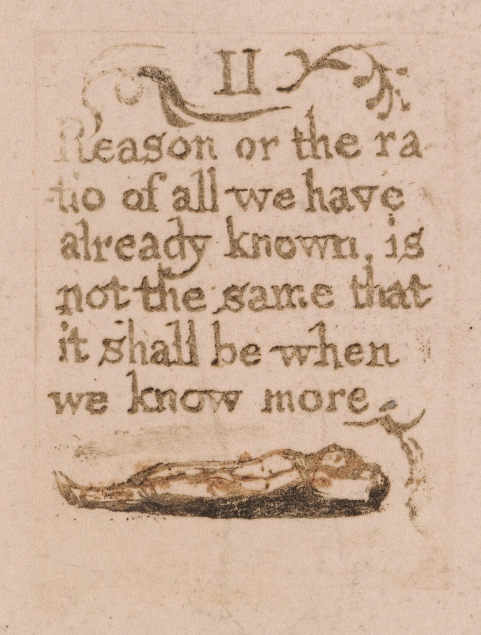 No Hay Religión Natural, Lámina 11, La Razón o la Proporción... (Bentley b4) de William Blake