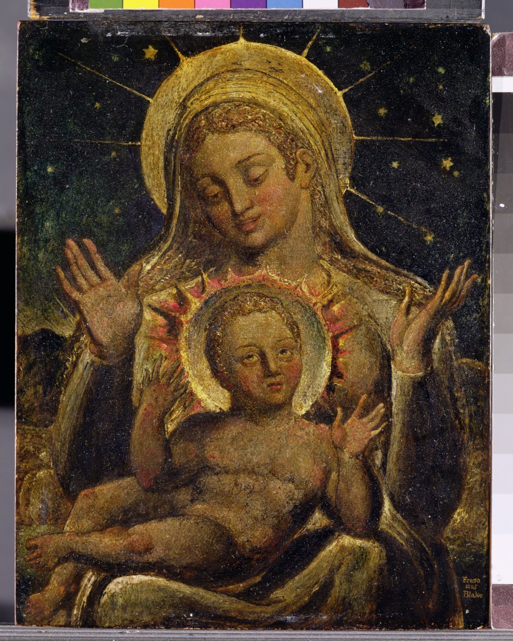 Virgen y Niño, 1825 de William Blake