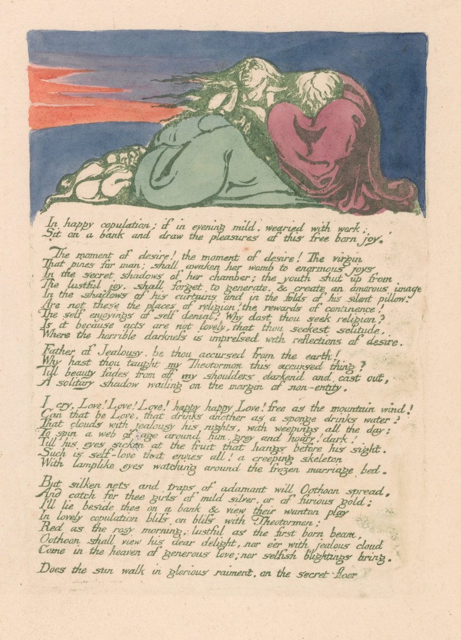 Visiones de las Hijas de Albión, Placa 10 de William Blake