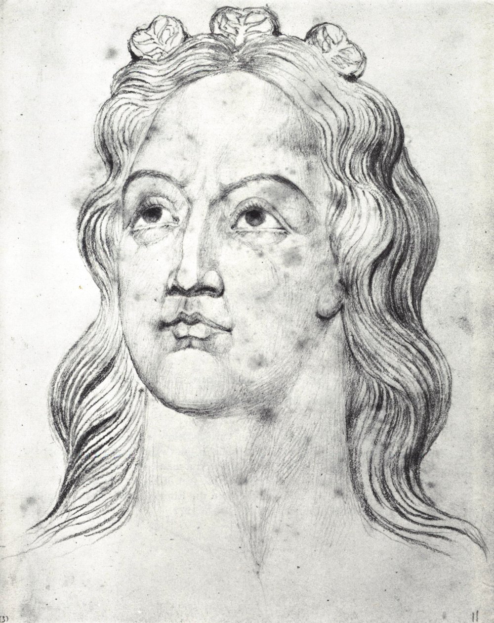 William Blake, Cabeza visionaria de la Reina Leonor, esposa de Eduardo I de William Blake