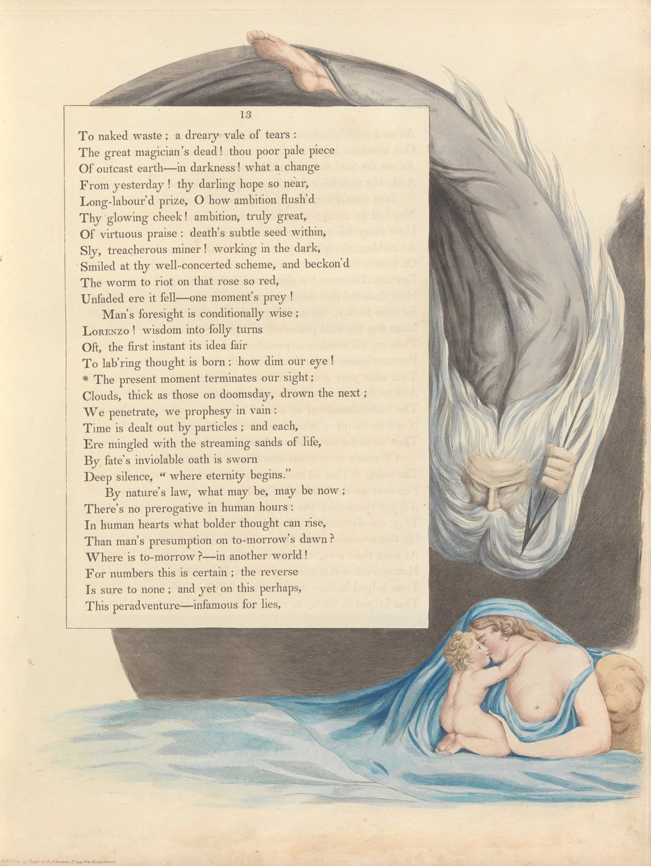 Pensamientos nocturnos de Young, Página 13 de William Blake