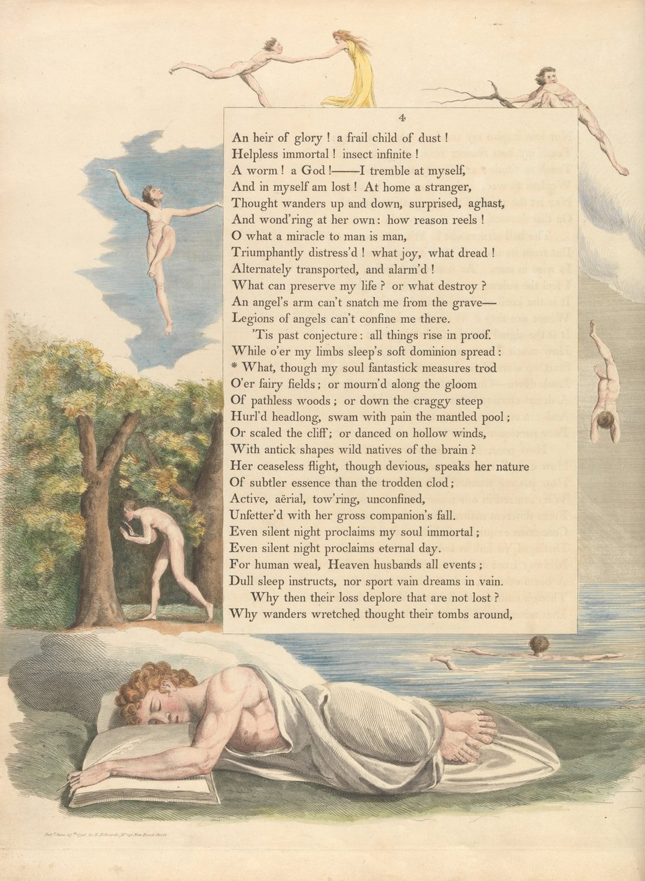 Pensamientos nocturnos de Young, Página 4 de William Blake