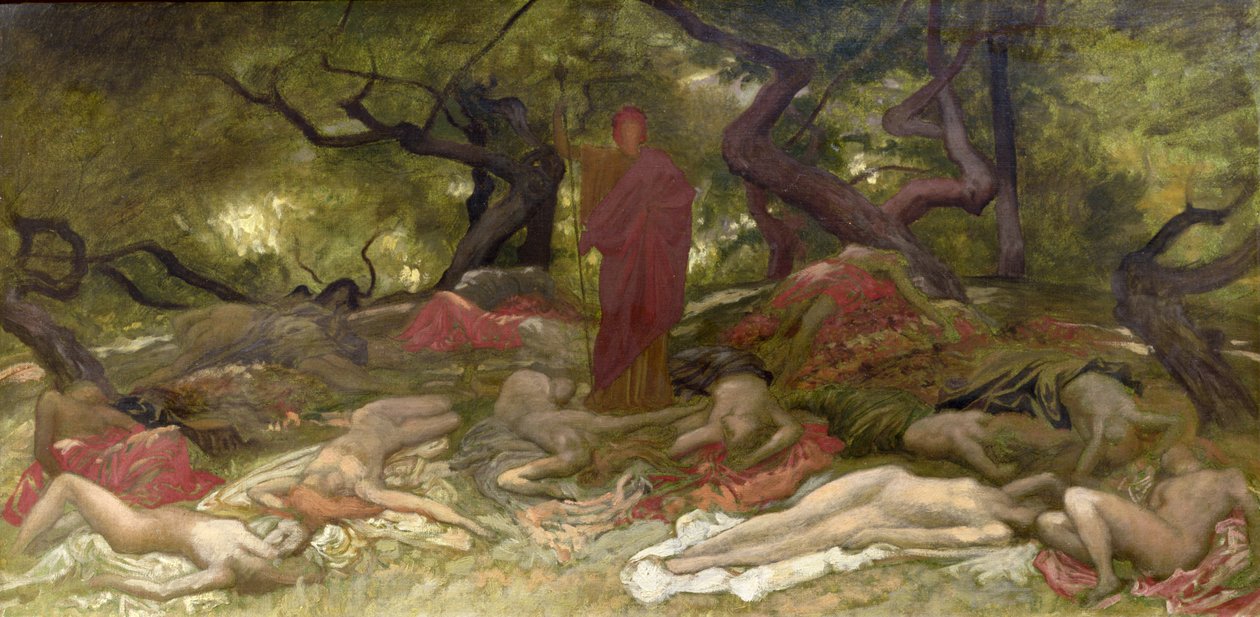 Dionisio y las Bacantes, c.1900 de William Blake Richmond