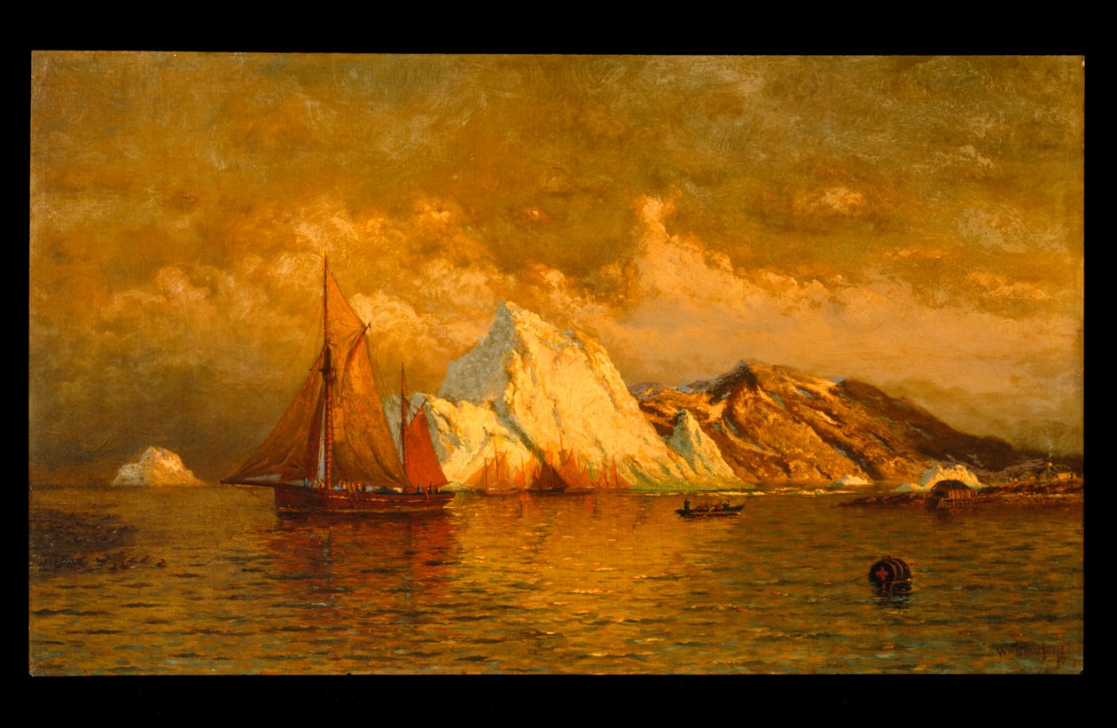Cerca de la medianoche, Labrador, c.1880 de William Bradford