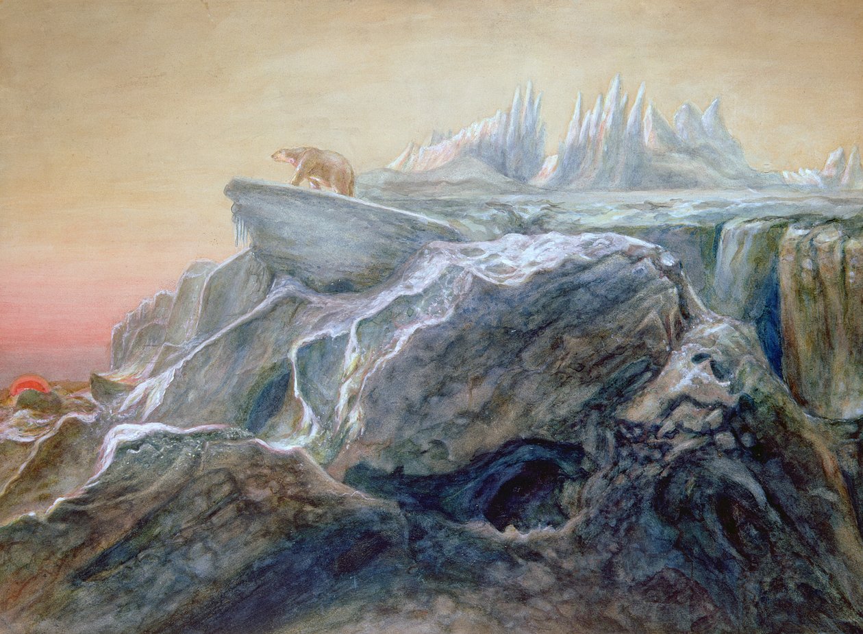 Oso Polar en un Iceberg de William Bradford