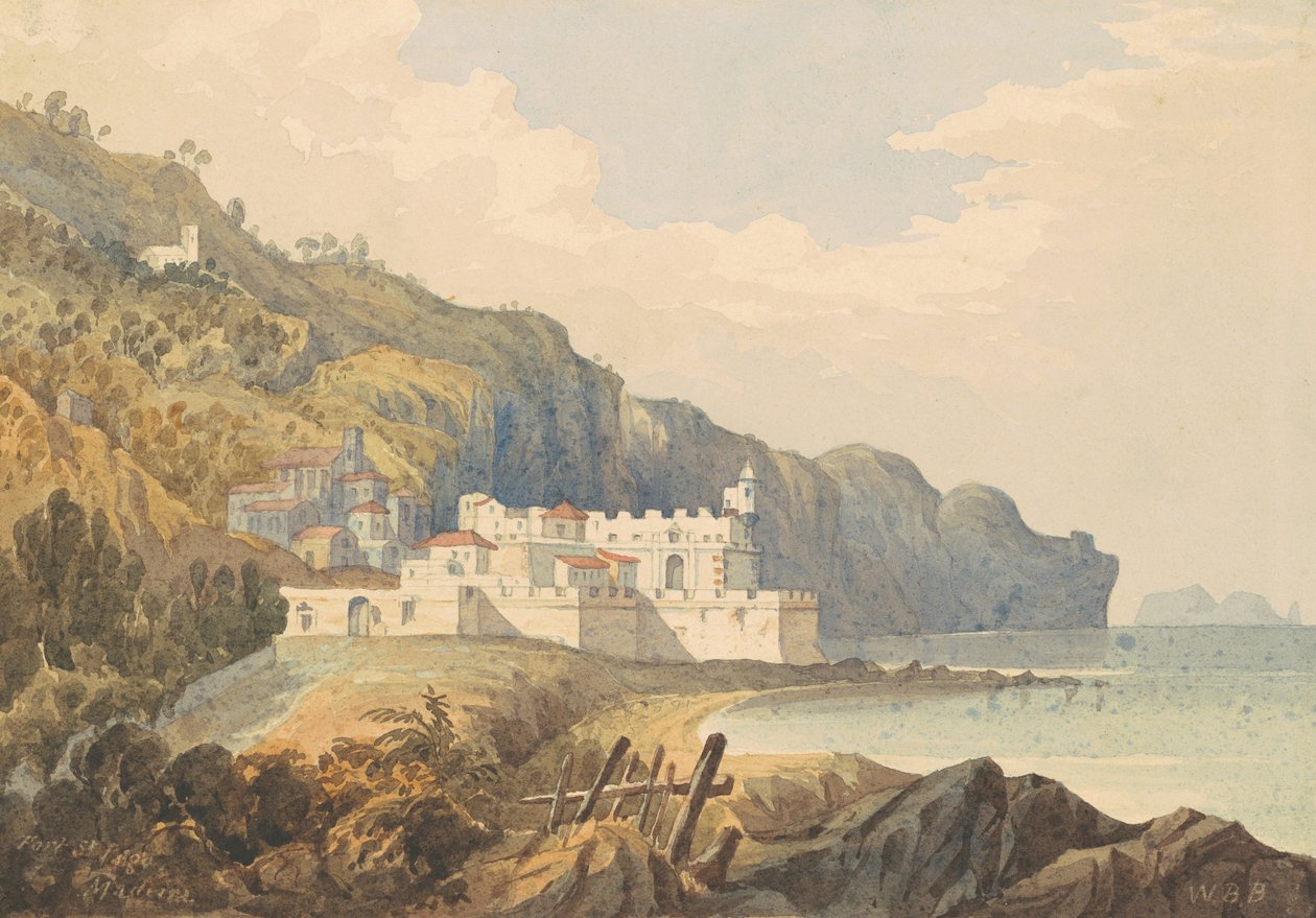 Fuerte San Iago, Madeira, c.1850 de William Brenton Boggs