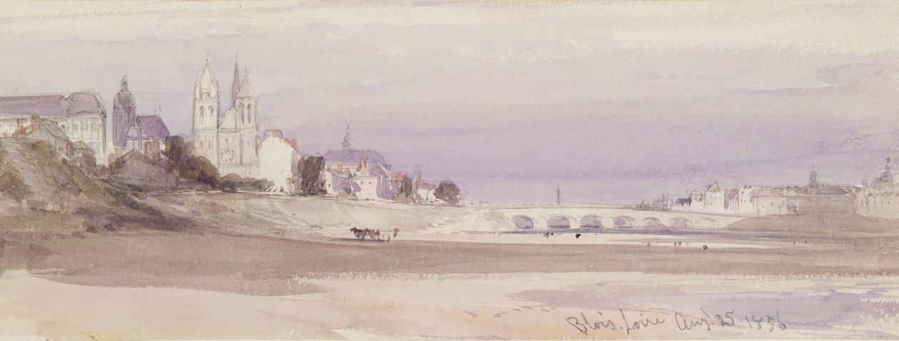 Blois en el Loira, 1856 de William Callow