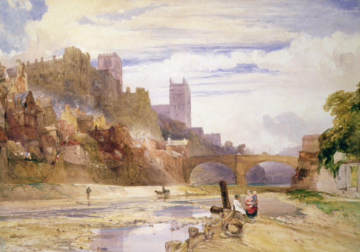 Durham desde el Río de William Callow