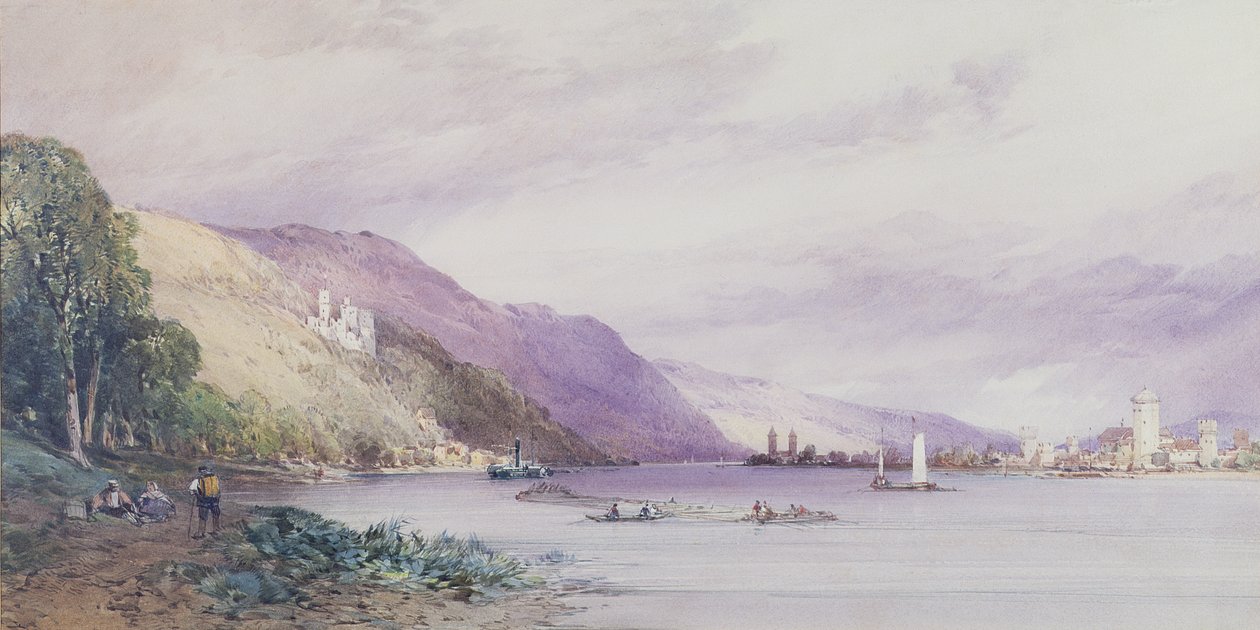 En el Rin, 1861 de William Callow