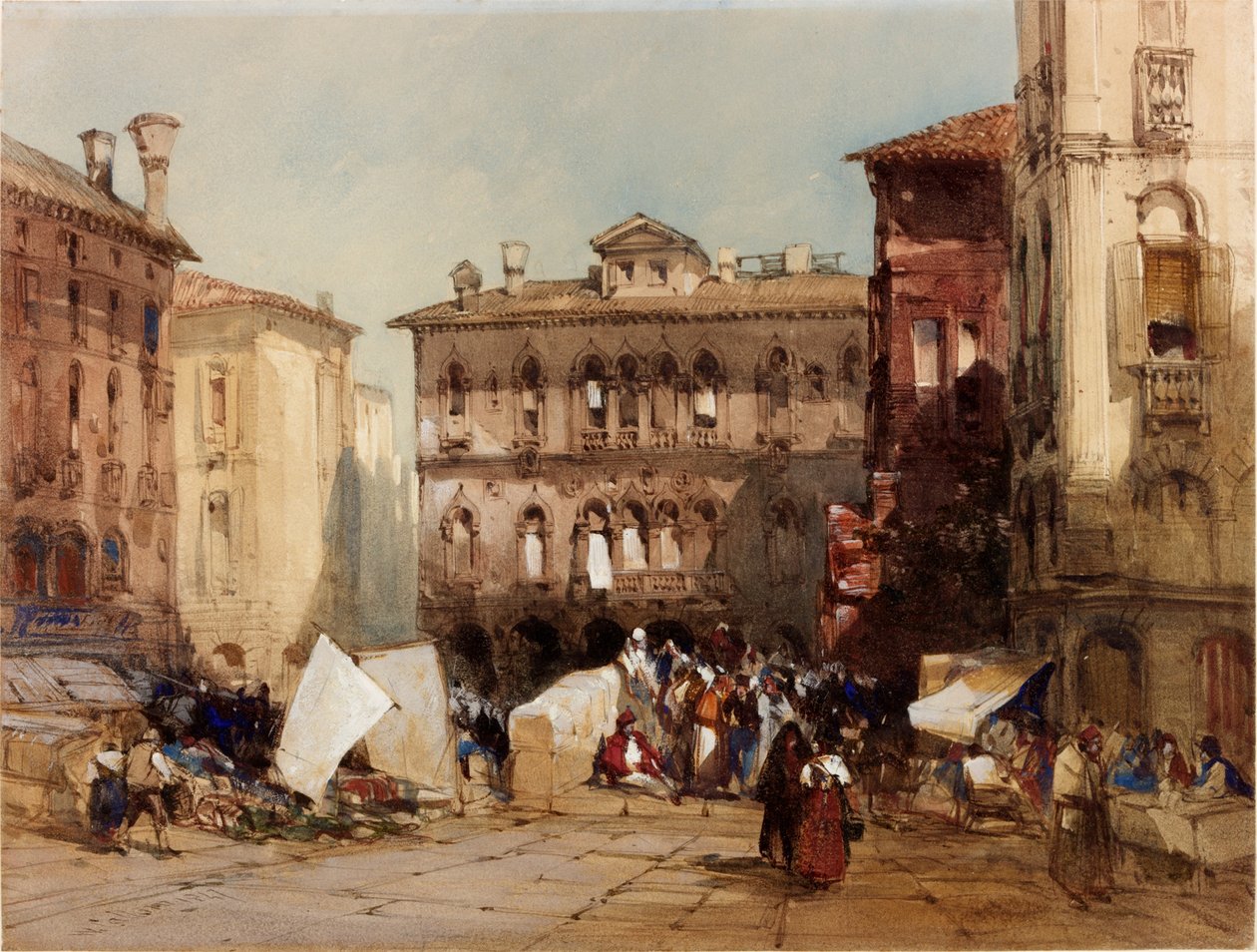 Palazzo Falier, Venecia, 1847 de William Callow