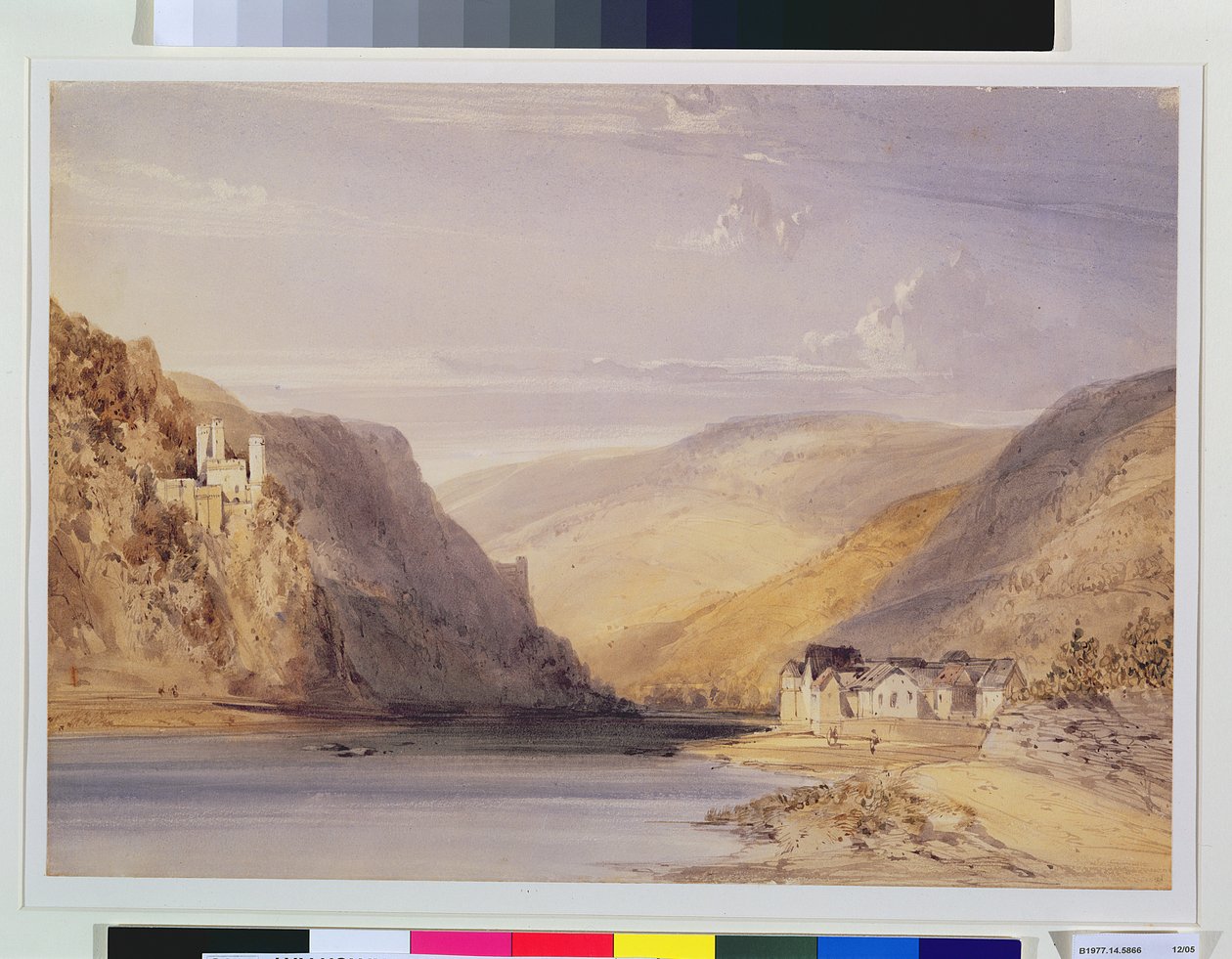El Rin en Assmannshausen de William Callow