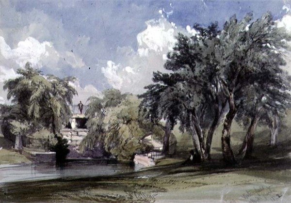La cascada en Hyde Park de William Callow