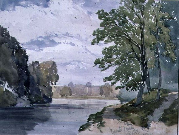 Vista en Regents Park, 1842 de William Callow